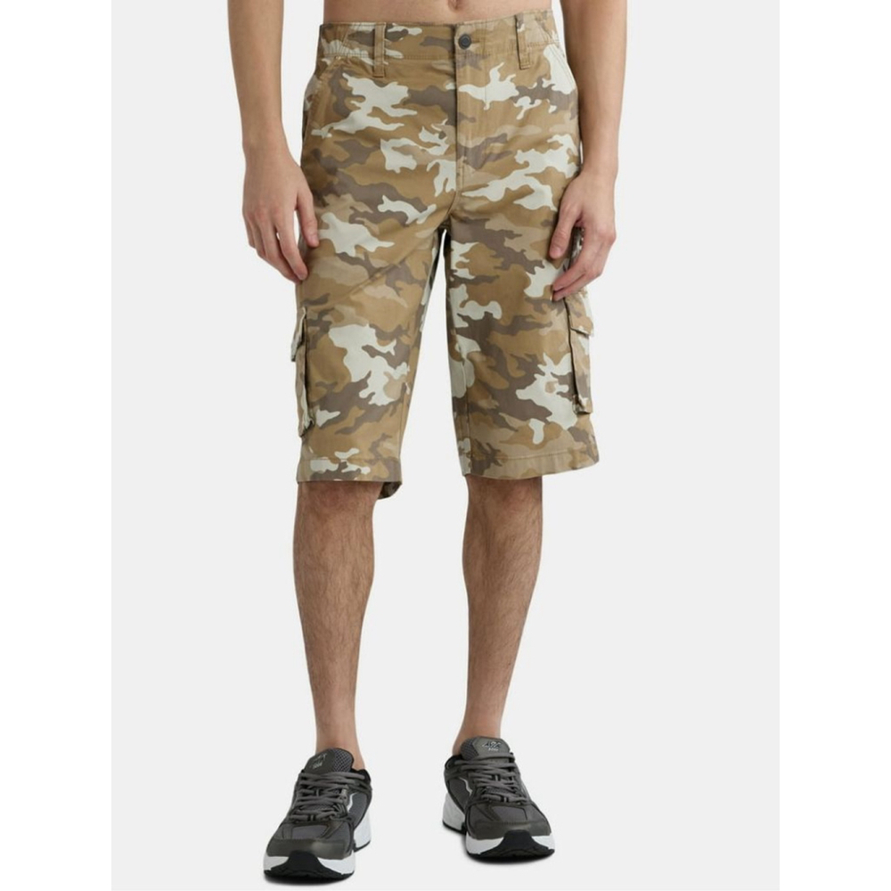 George Messenger Cargo Shorts Beige Brown Desert Camo NWT